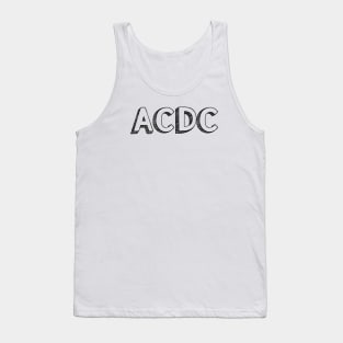 ACDC <\\> Typography Design Tank Top